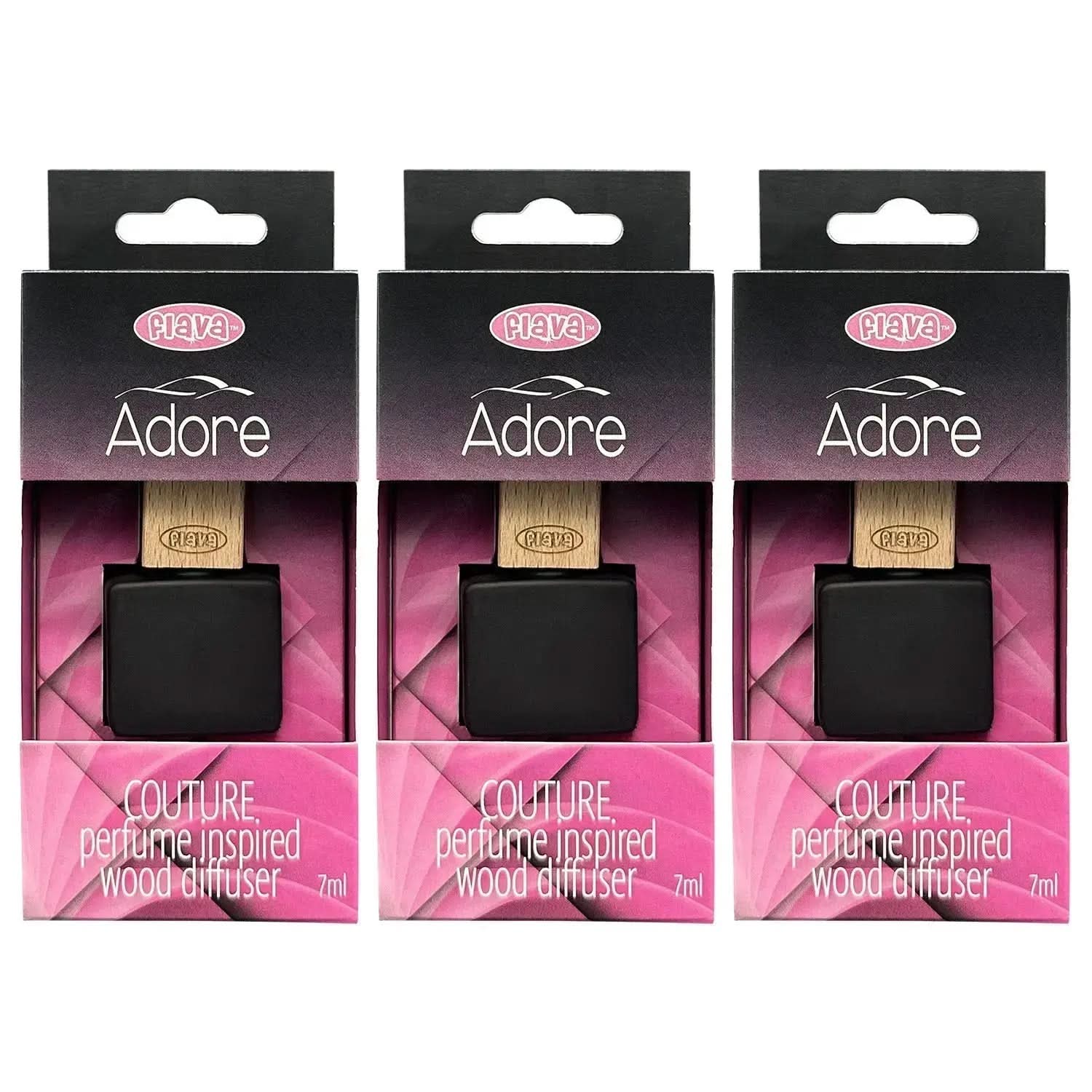 Flava Couture Wood Car Air Freshener - Adore Flava