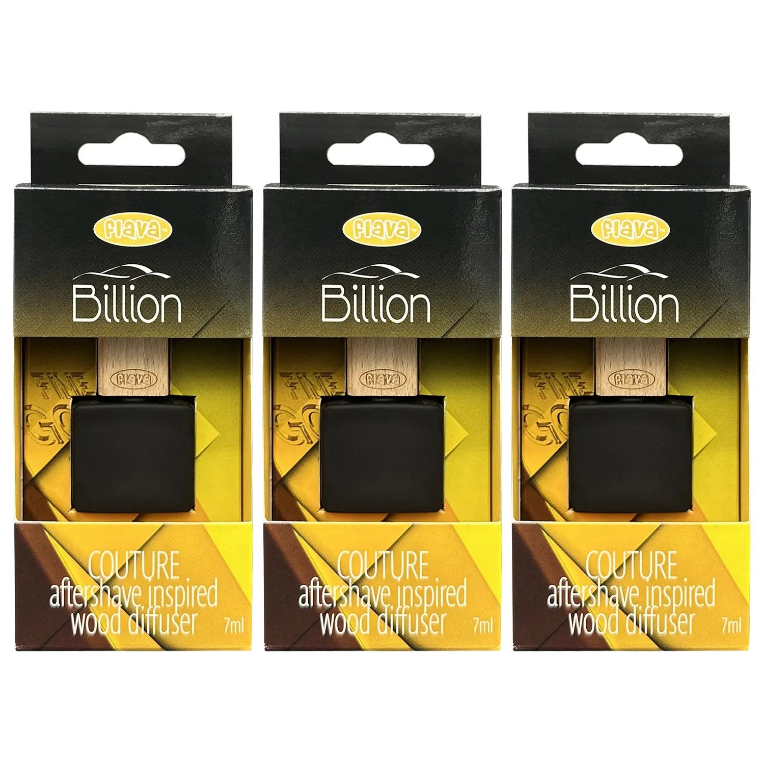 Flava Couture Wood Car Air Freshener - Billion Flava