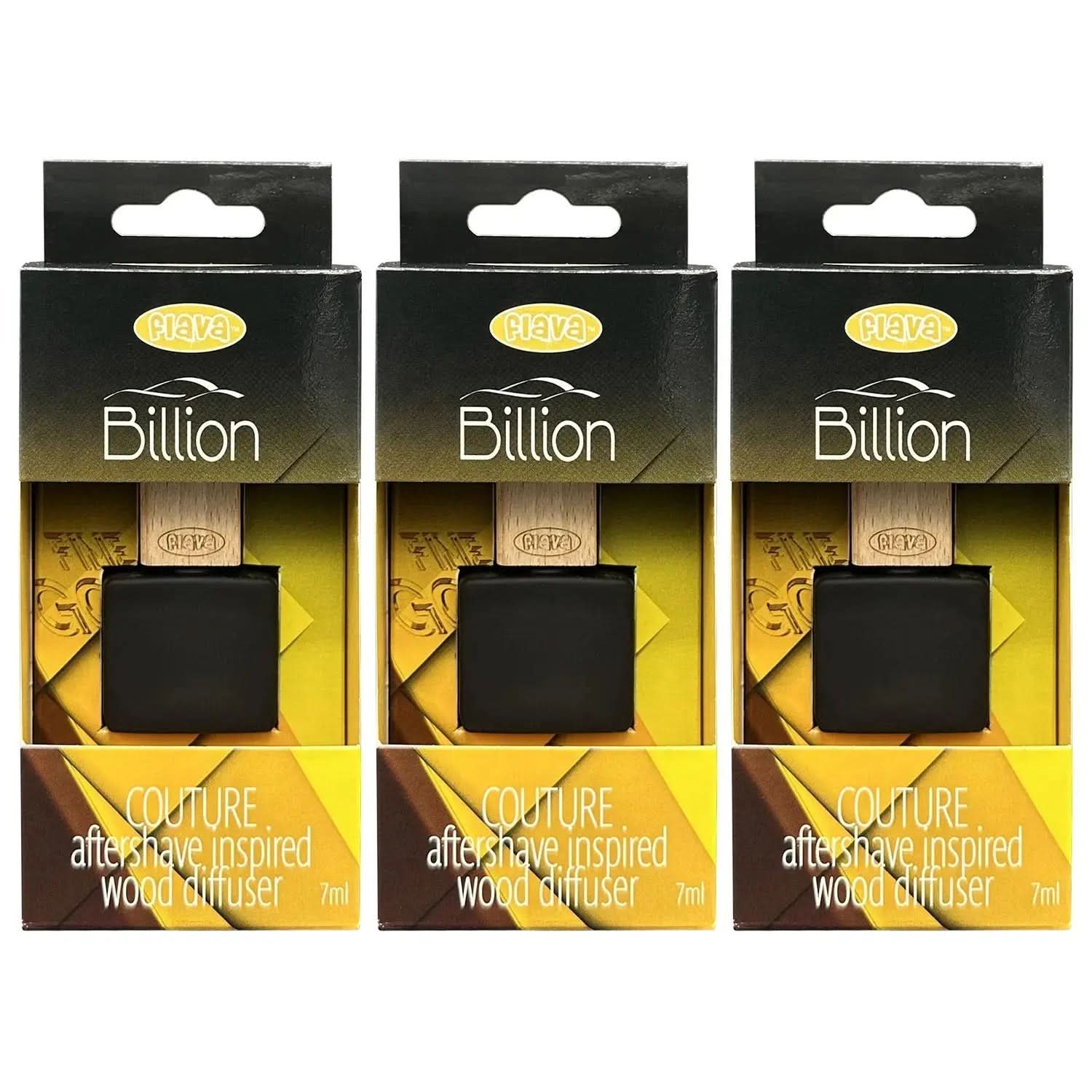 Flava Couture Wood Car Air Freshener - Billion Flava
