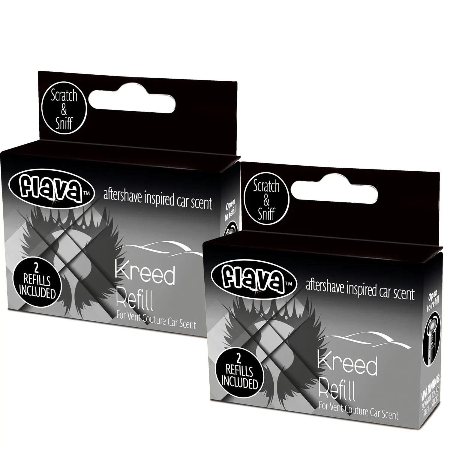 Flava Couture 2 Pack Refill Stick For Refillable Vent Car Air Fresheners - Kreed Flava