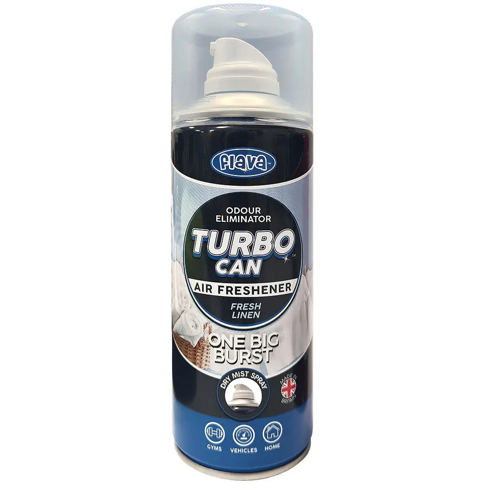 Flava Turbo Scent Spray Can - Fresh Linen Flava