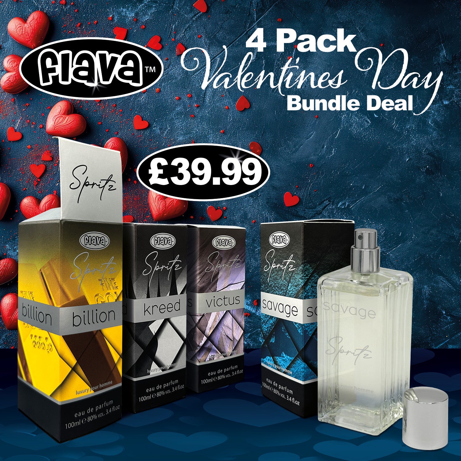 Valentine's Day 4 Pack Spritz Bundle For Men