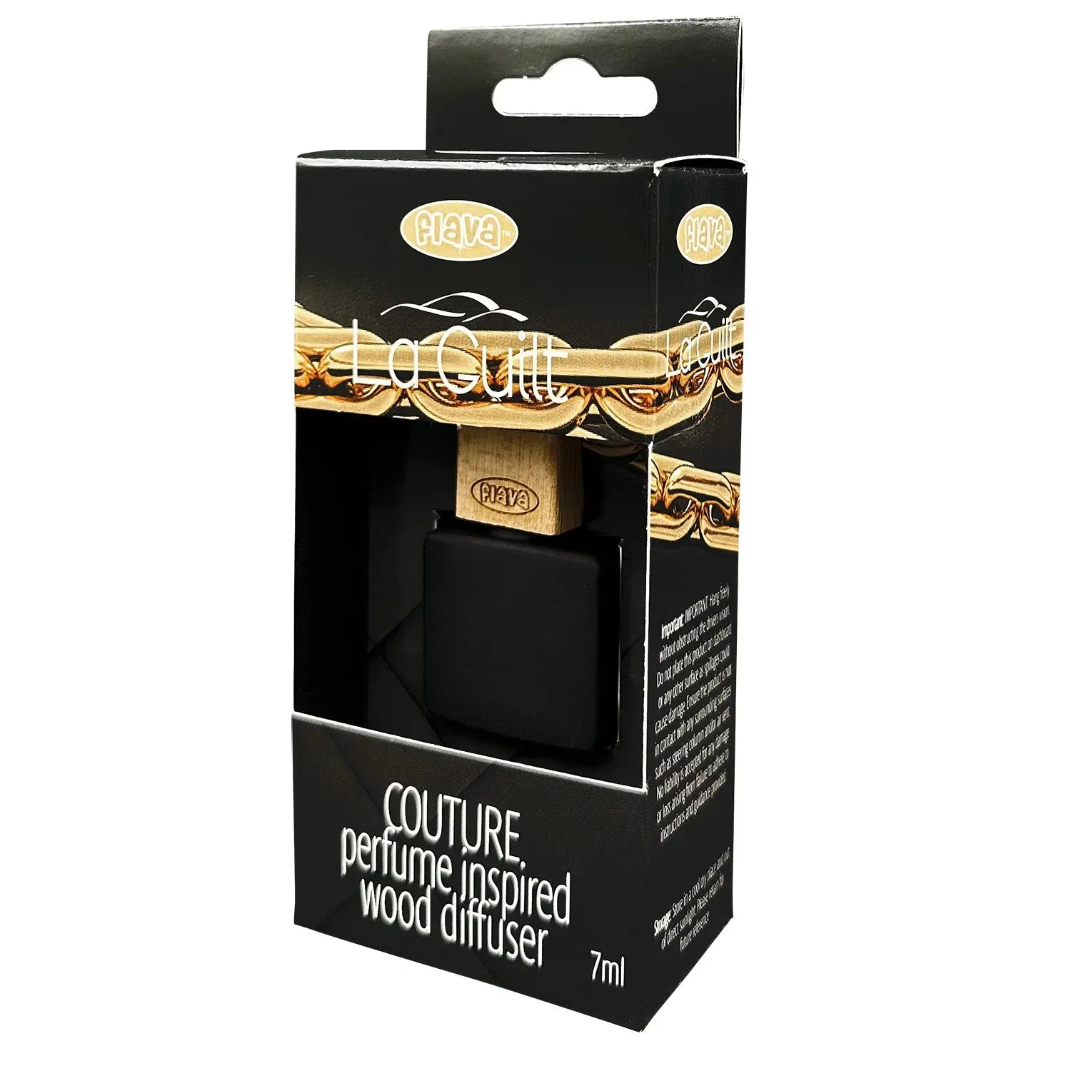 Flava Couture Wood Car Air Freshener - La Guilt Flava