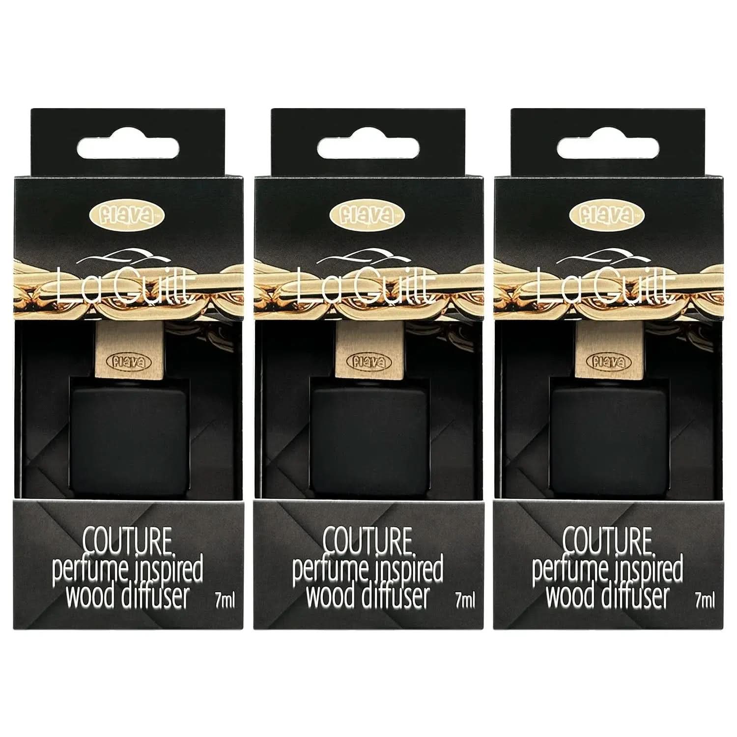 Flava Couture Wood Car Air Freshener - La Guilt Flava