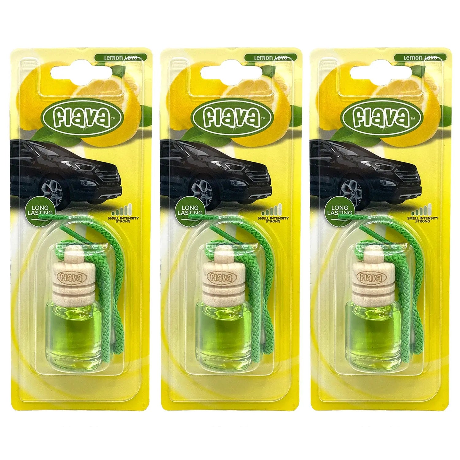 Flava Wood Scent Car Air Freshener - Lemon Love Flava
