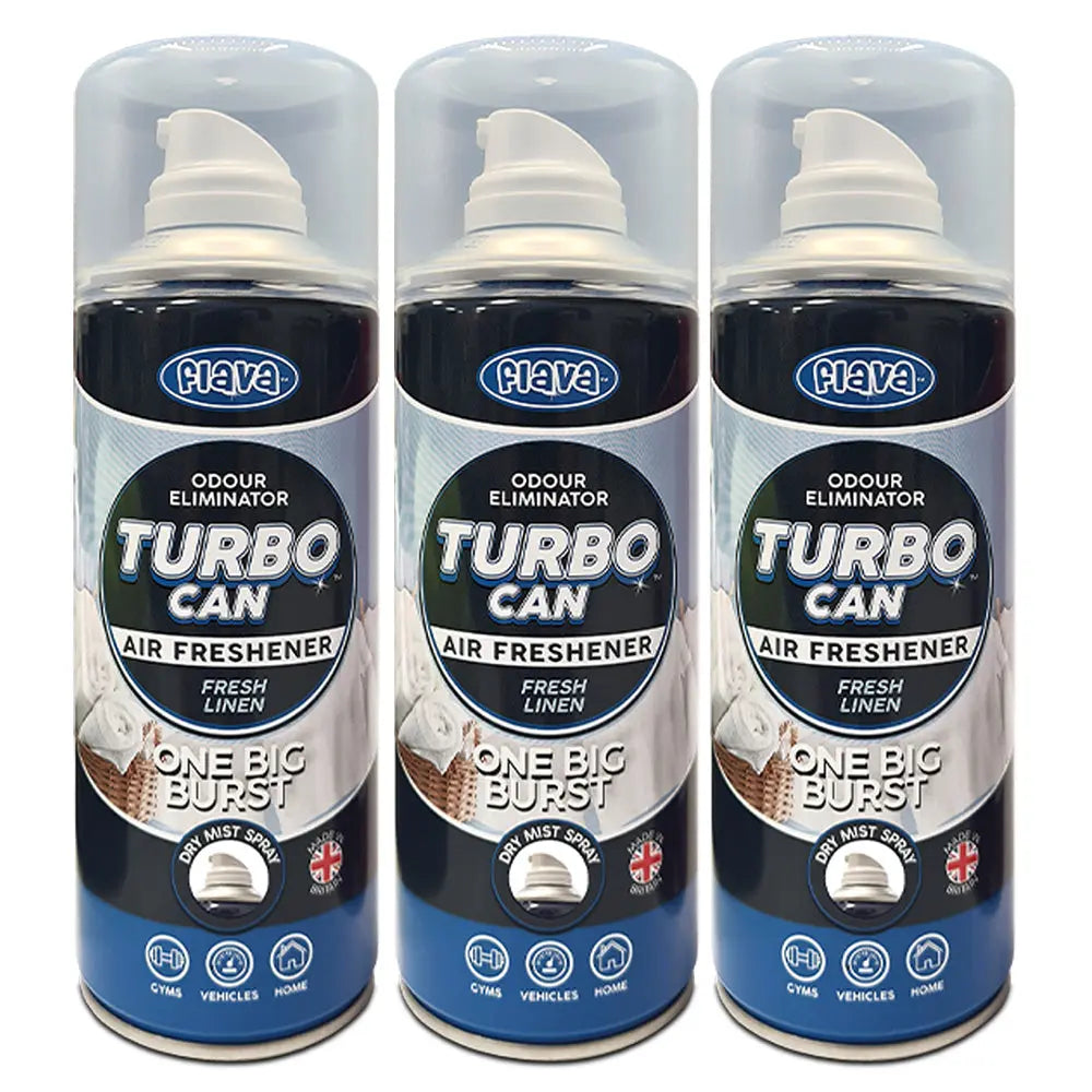 Flava Turbo Scent Spray Can - Fresh Linen Flava