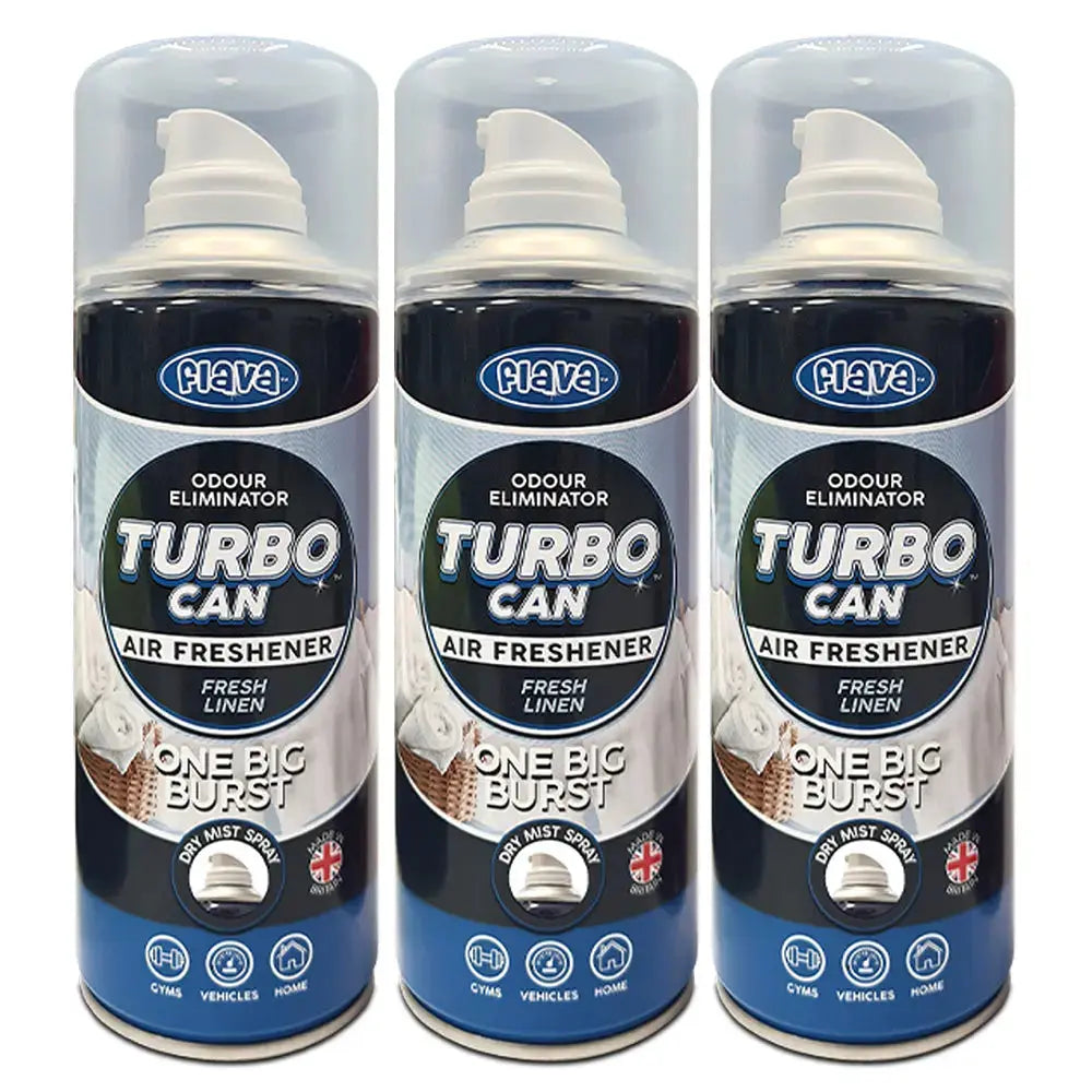 Flava Turbo Scent Spray Can - Fresh Linen Flava