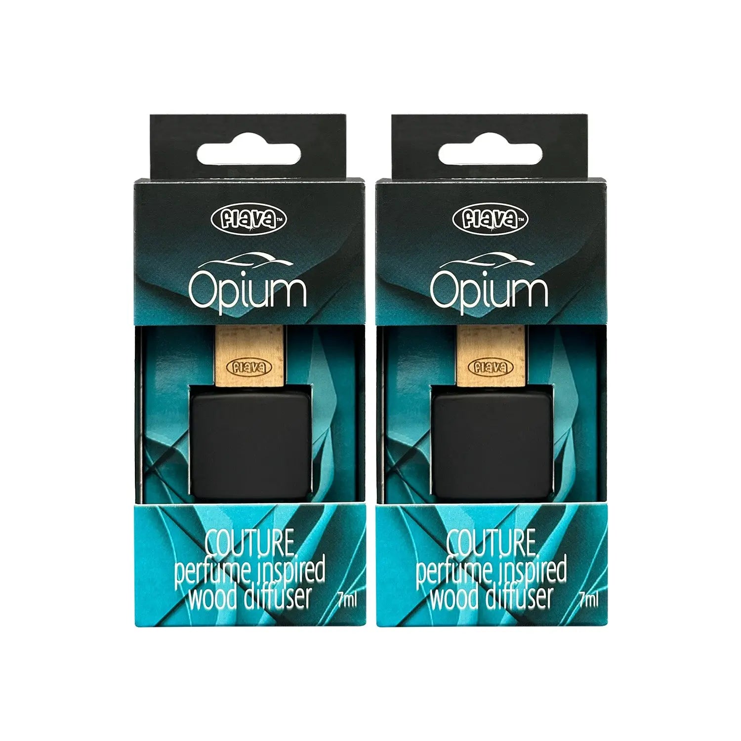 Flava Couture Wood Car Air Freshener - Opium Flava