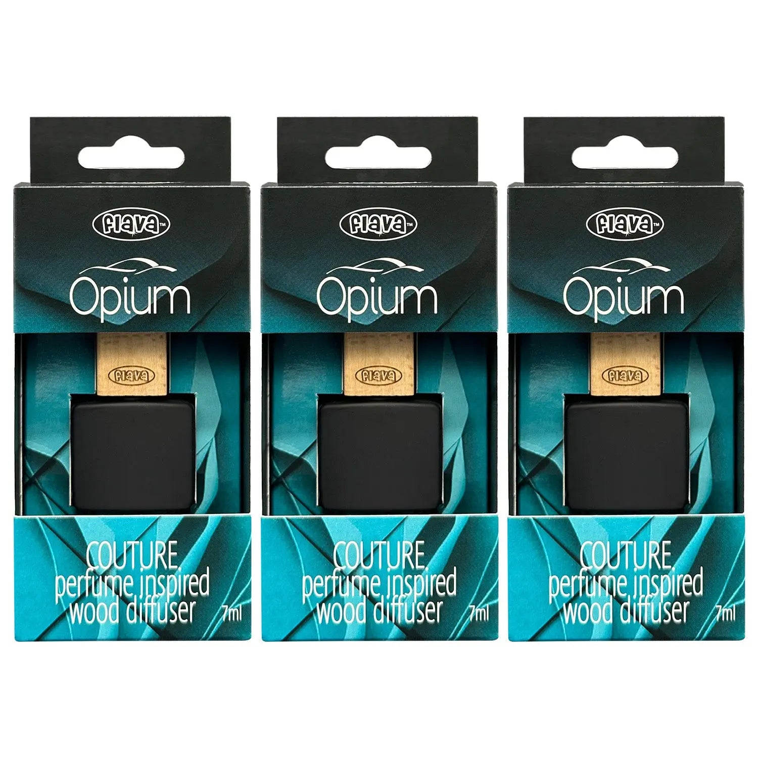 Flava Couture Wood Car Air Freshener - Opium Flava