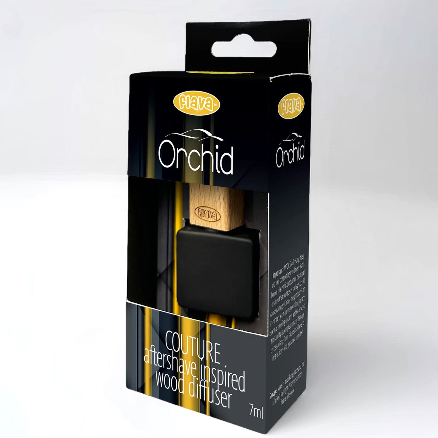 Flava Couture Wood Car Air Freshener - Orchid Flava