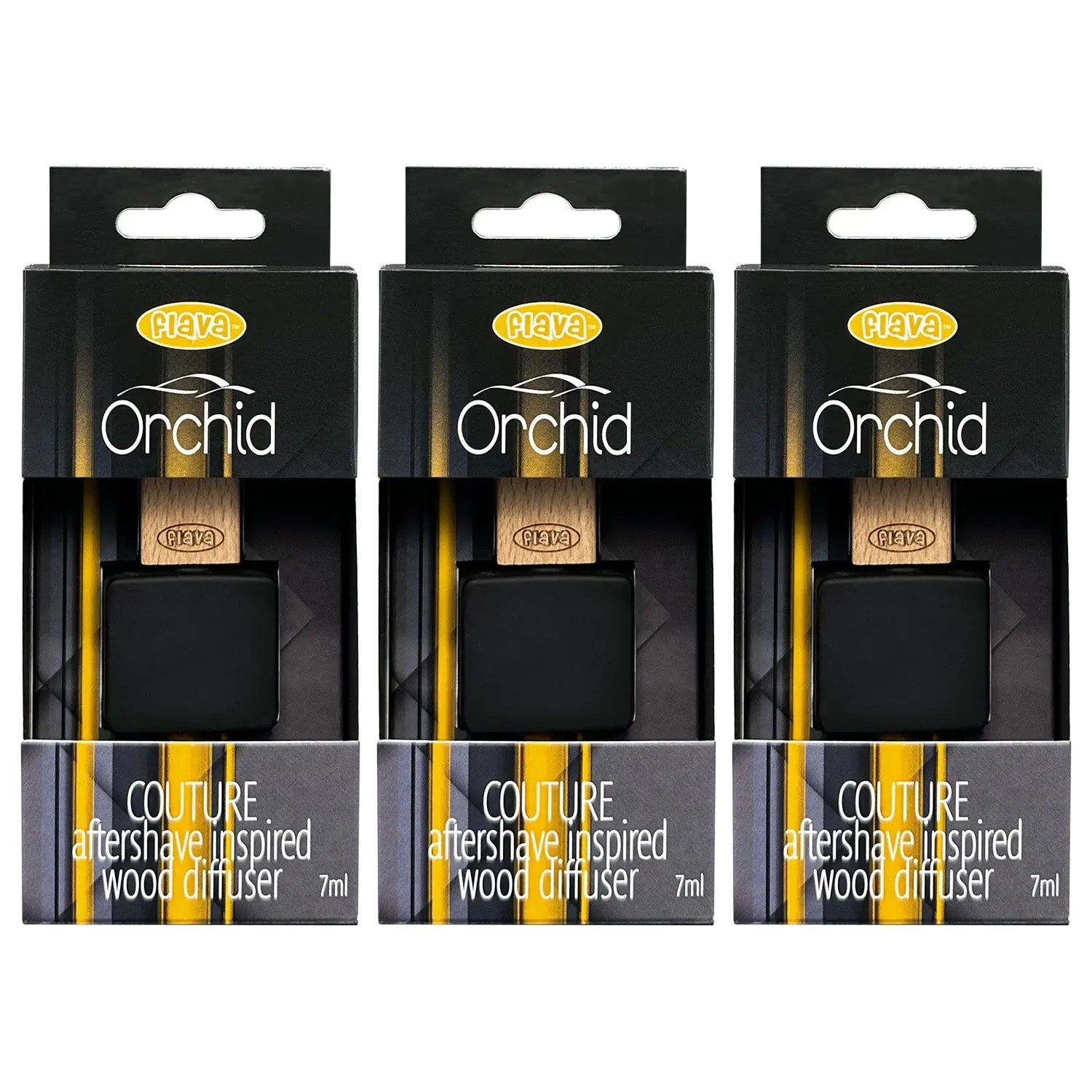 Flava Couture Wood Car Air Freshener - Orchid Flava