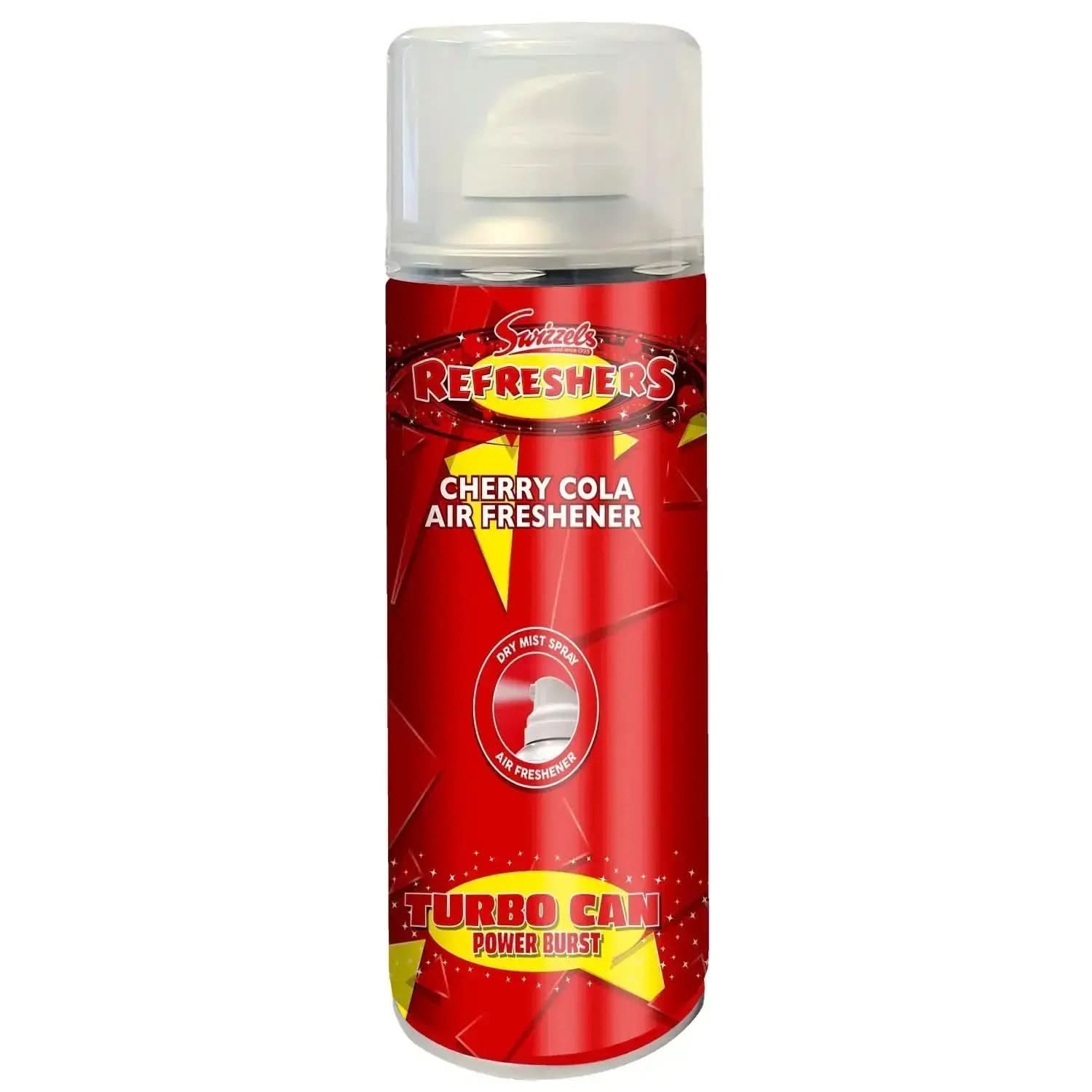 Swizzles Turbo Scent Spray Can – Cherry Cola - Flava Car Scents
