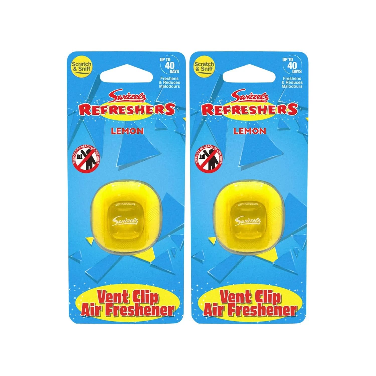 Swizzels Lemon Vent Clip Car Air Freshener Flava Car Scents