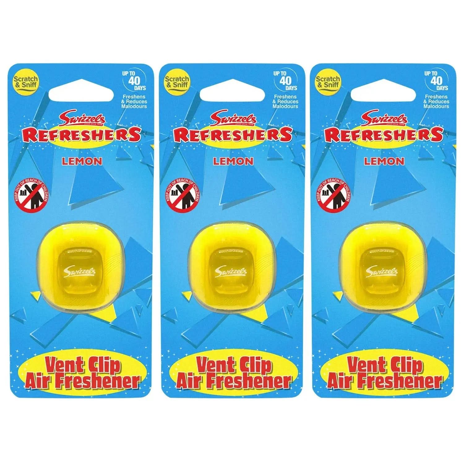 Swizzels Lemon Vent Clip Car Air Freshener Flava Car Scents
