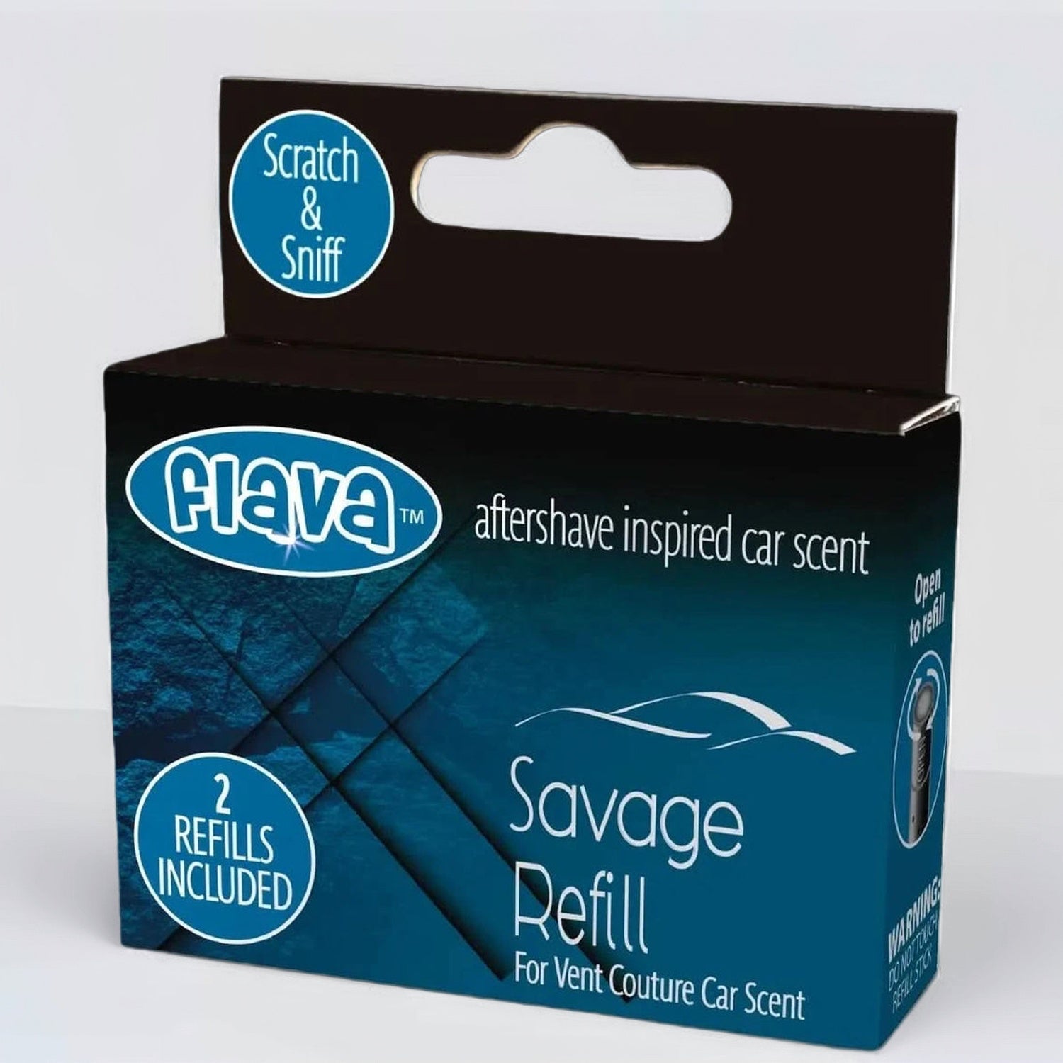 Flava Couture 2 Pack Refill Stick For Refillable Vent Car Air Fresheners - Savage Flava