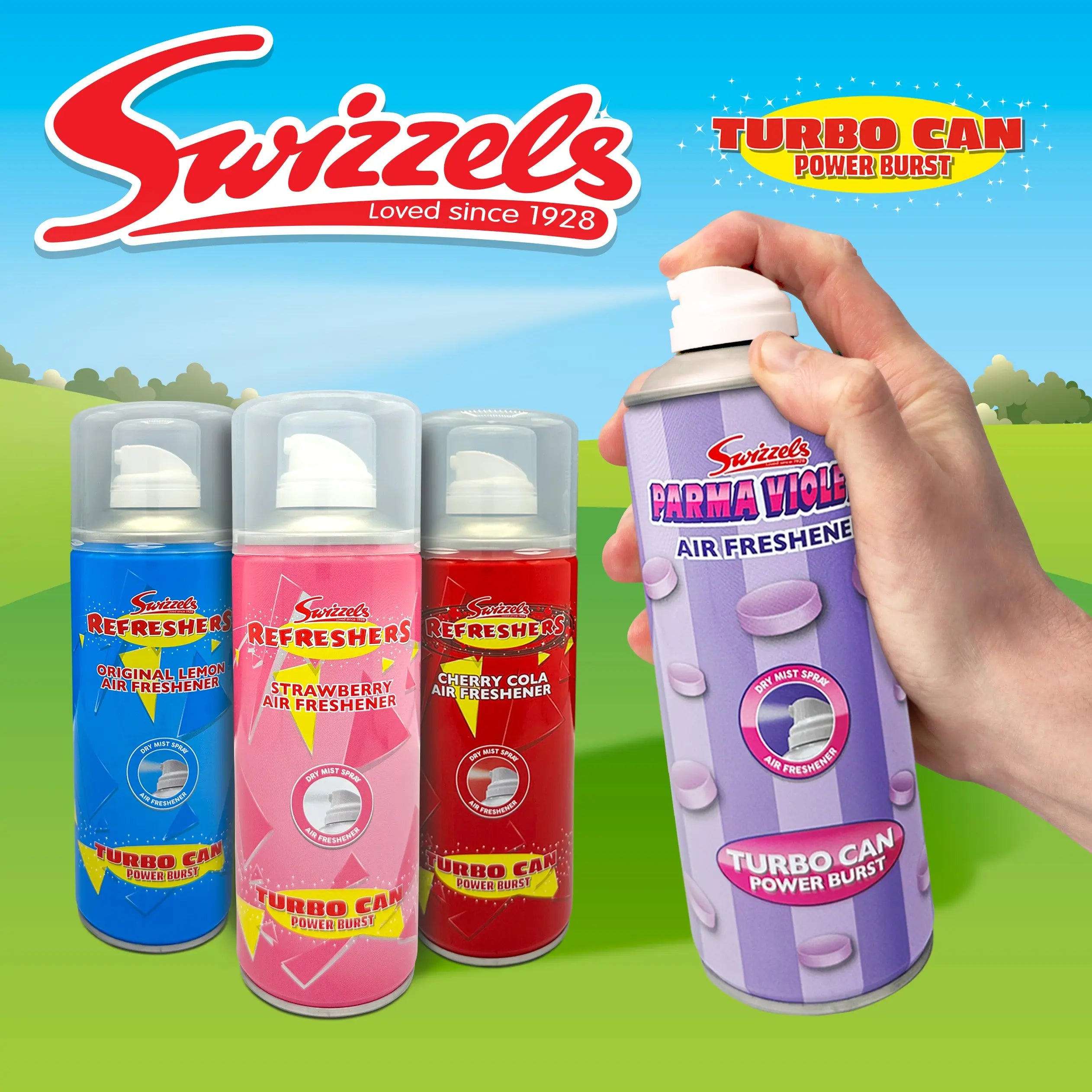 Swizzels Turbo Scent Spray Can – Parma Violets Flava