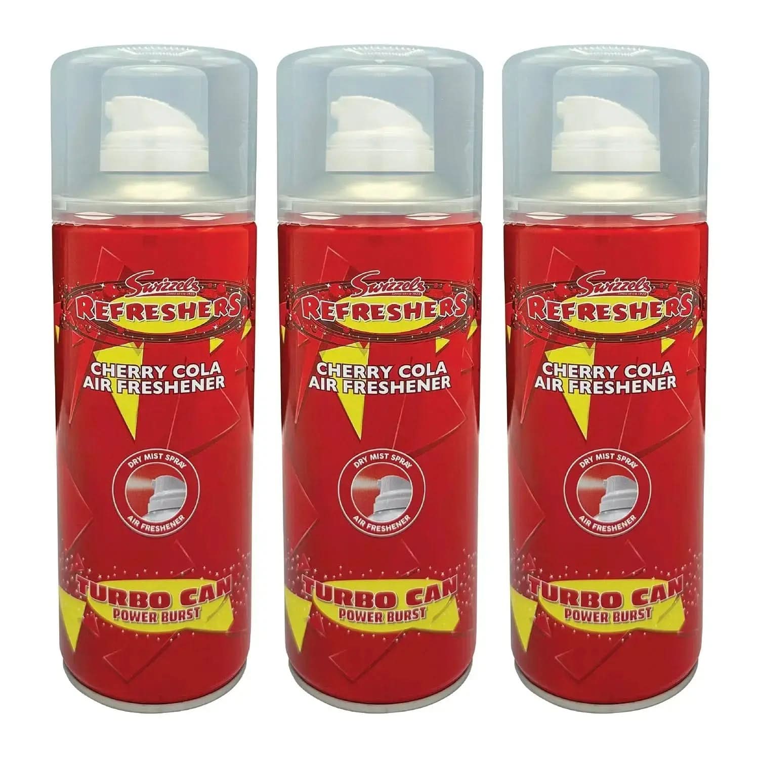Swizzles Turbo Scent Spray Can – Cherry Cola - Flava Car Scents