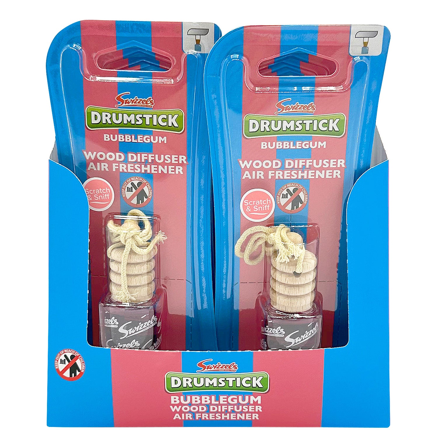 Swizzels Bubblegum Wood Diffuser Car Air Freshener