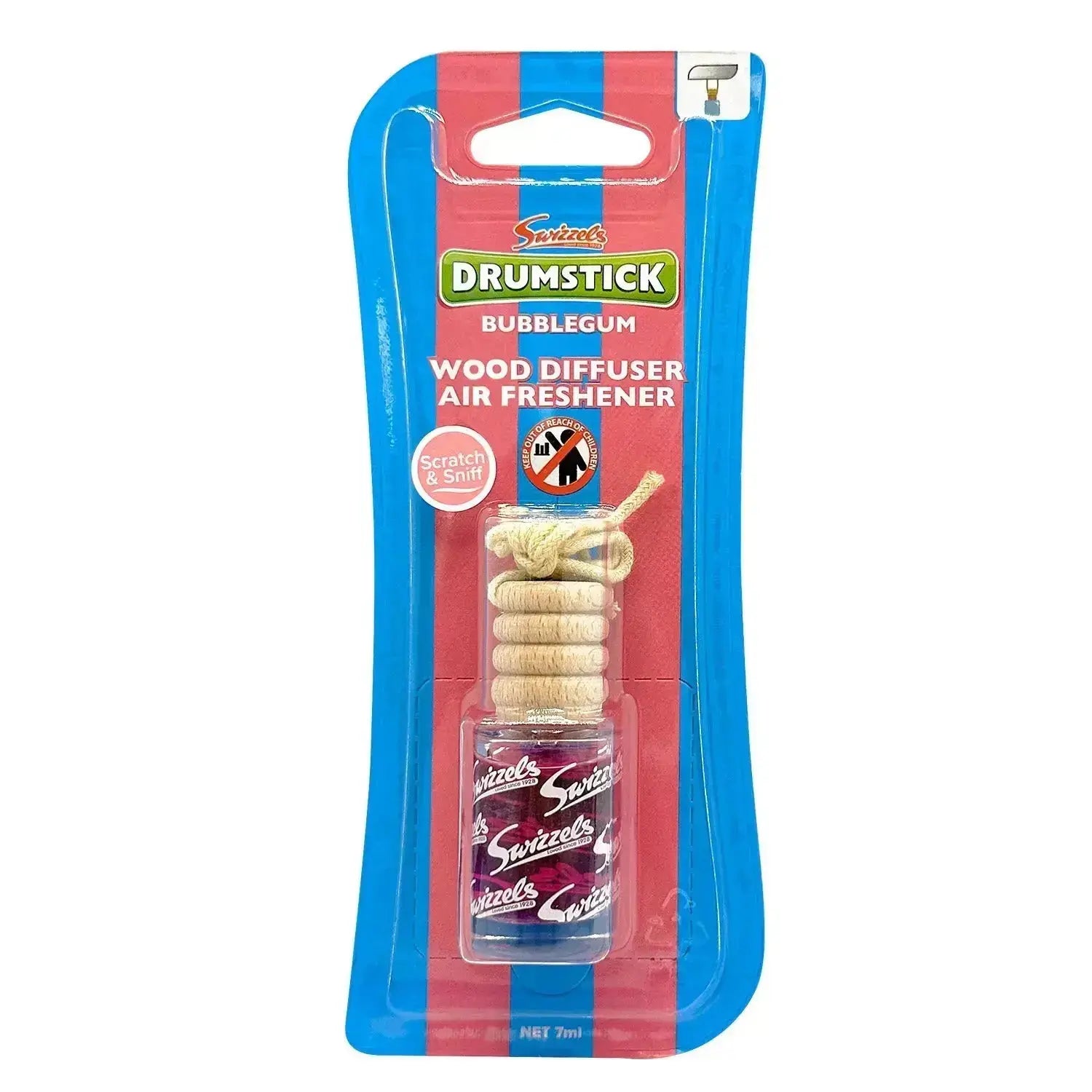 Swizzels Bubblegum Wood Diffuser Car Air Freshener Flava Car Scents