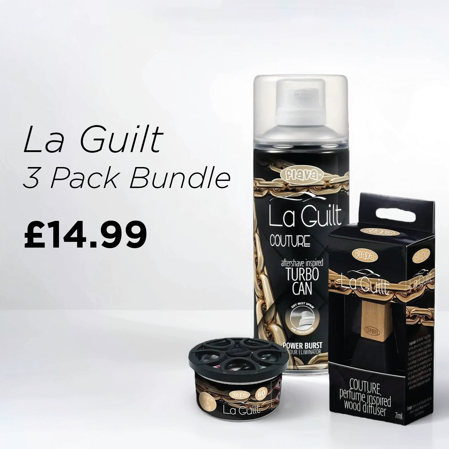 La Guilt 3 Pack Car Air Freshener Bundle Flava Car Scents