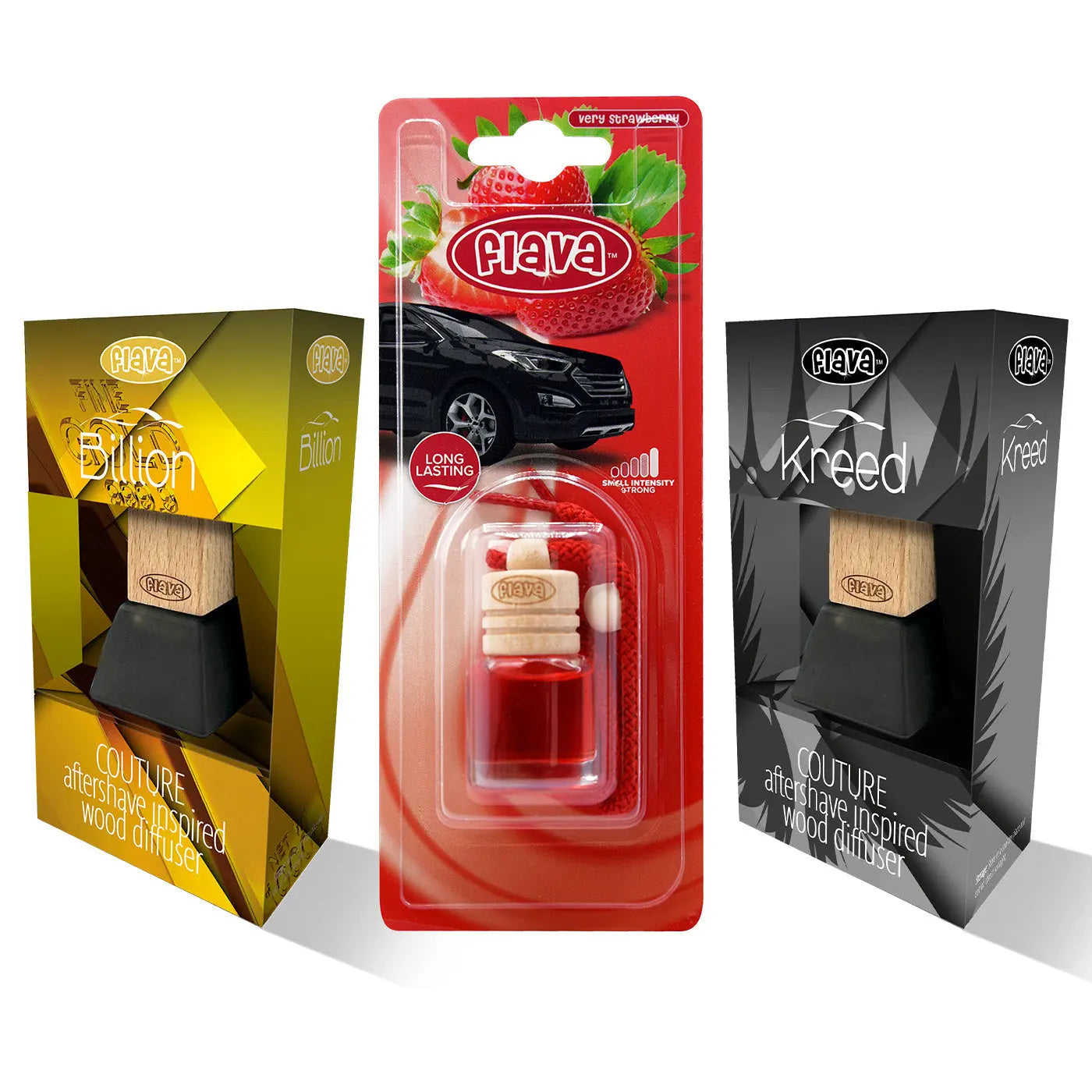 WOOD-DIFFUSERS Flava Car Scents