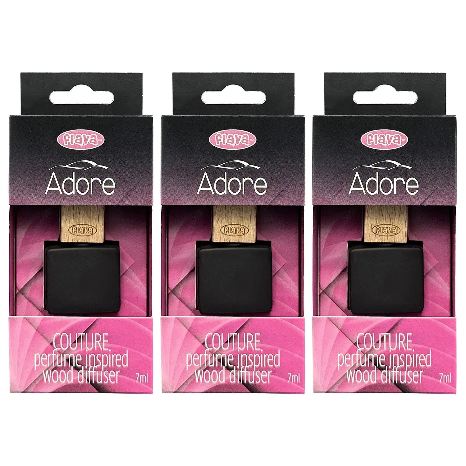 Flava Couture Wood Car Air Freshener - Adore Flava