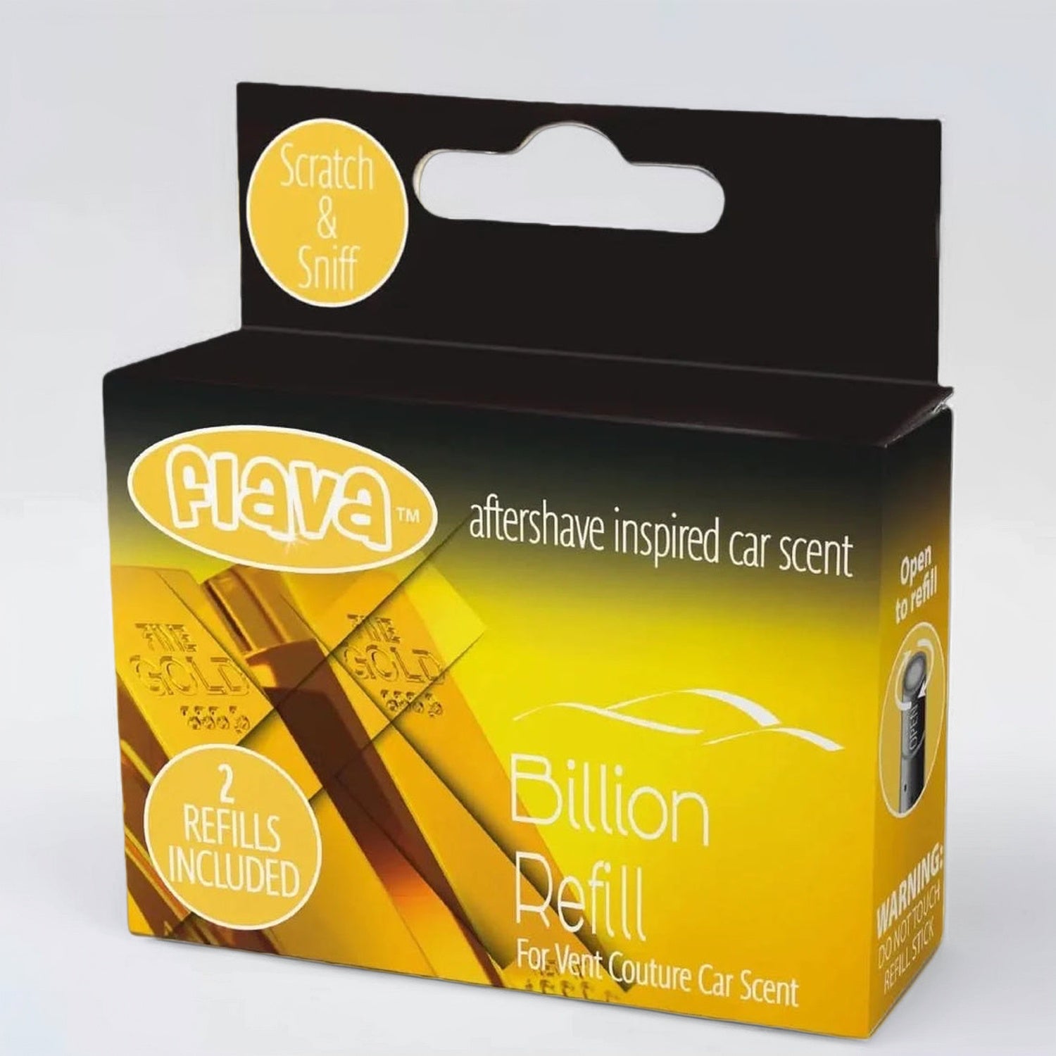 Flava Couture 2 Pack Refill Stick For Refillable Vent Car Air Fresheners - Billion Flava