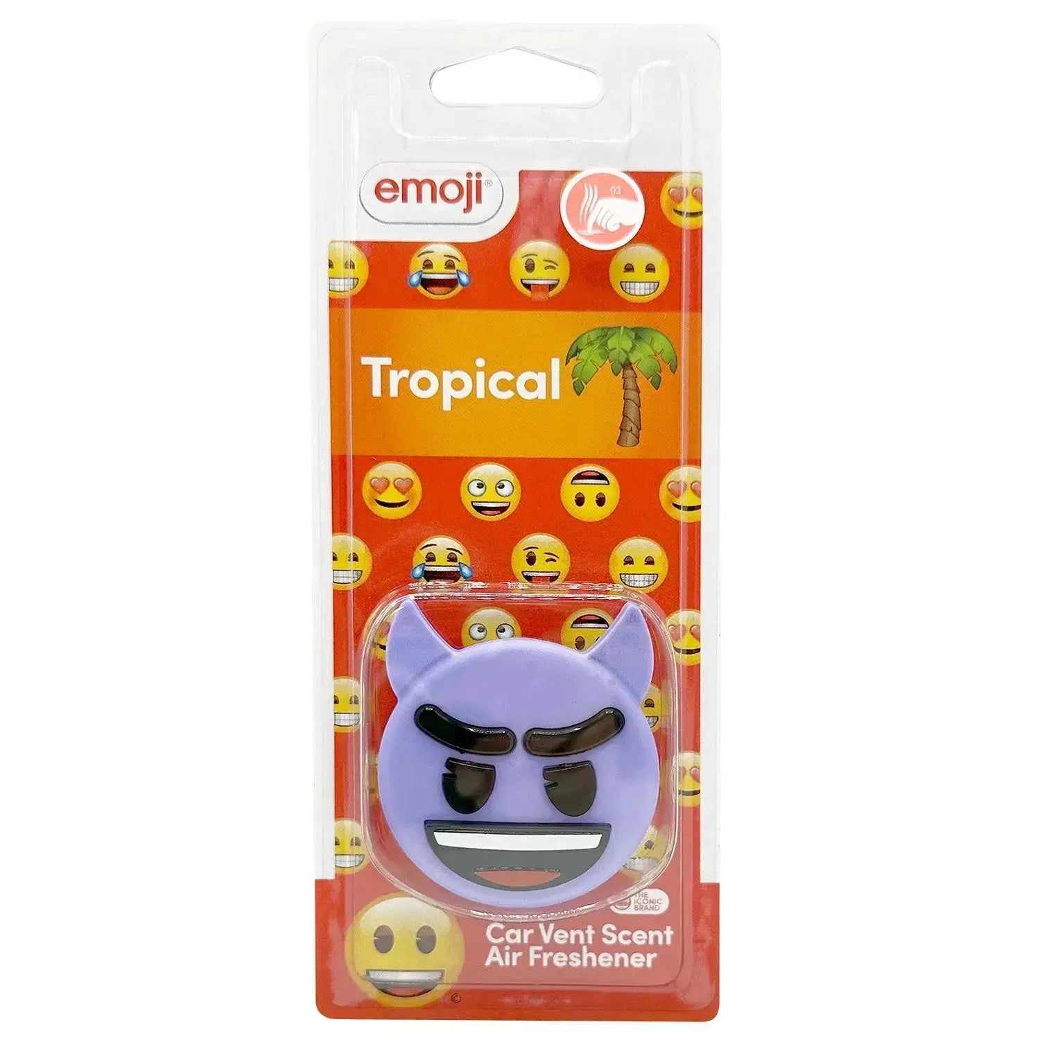 Emoji® Devil Vent Clip Car Air Freshener - Tropical Scent 