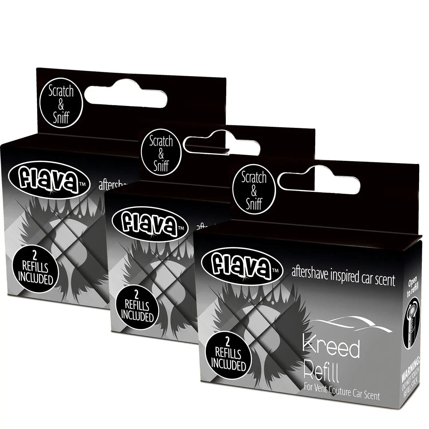 Flava Couture 2 Pack Refill Stick For Refillable Vent Car Air Fresheners - Kreed Flava