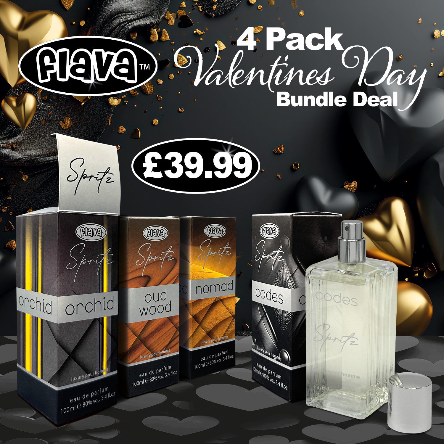 Valentine’s Day 4 Pack Spritz Bundle For Men