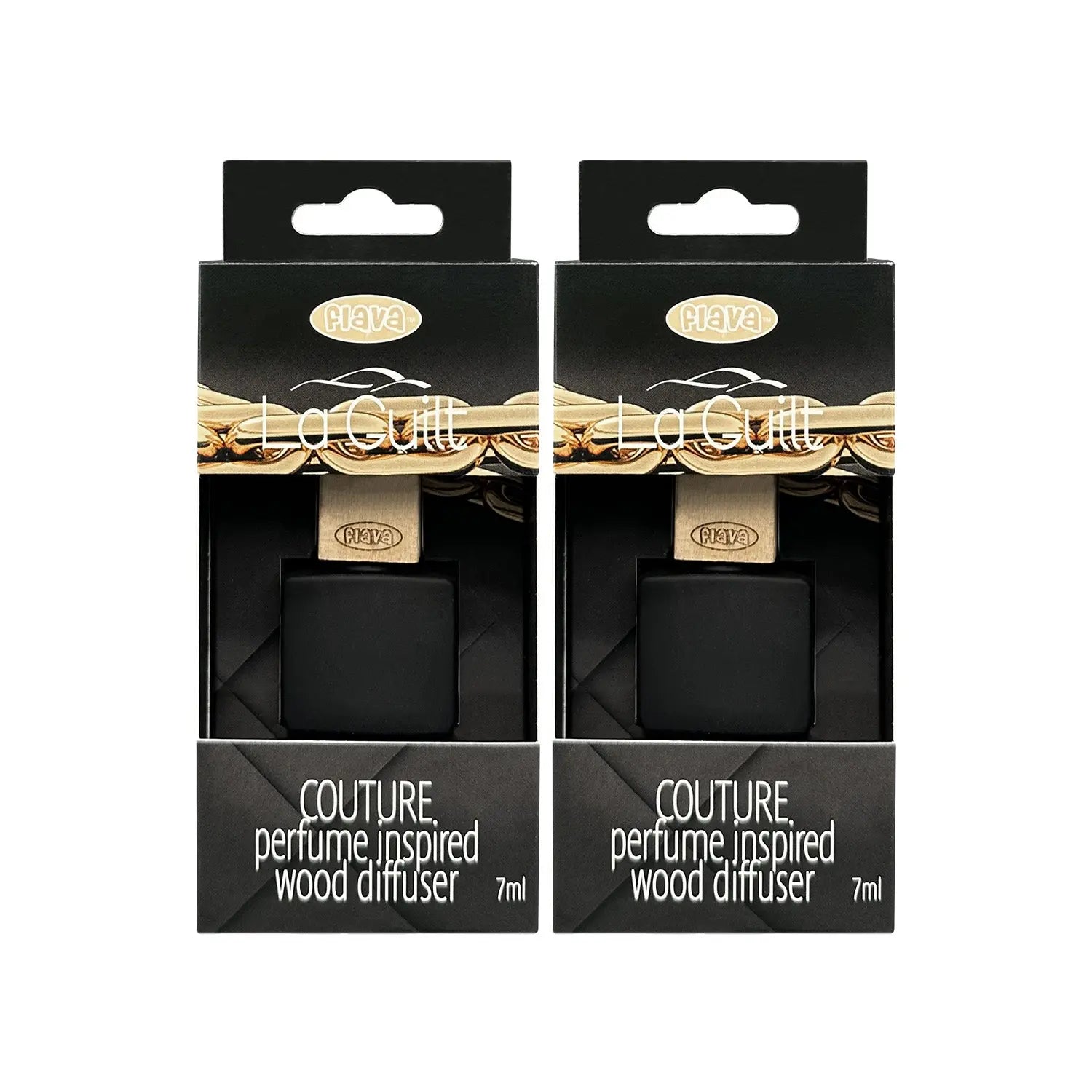 Flava Couture Wood Car Air Freshener - La Guilt Flava