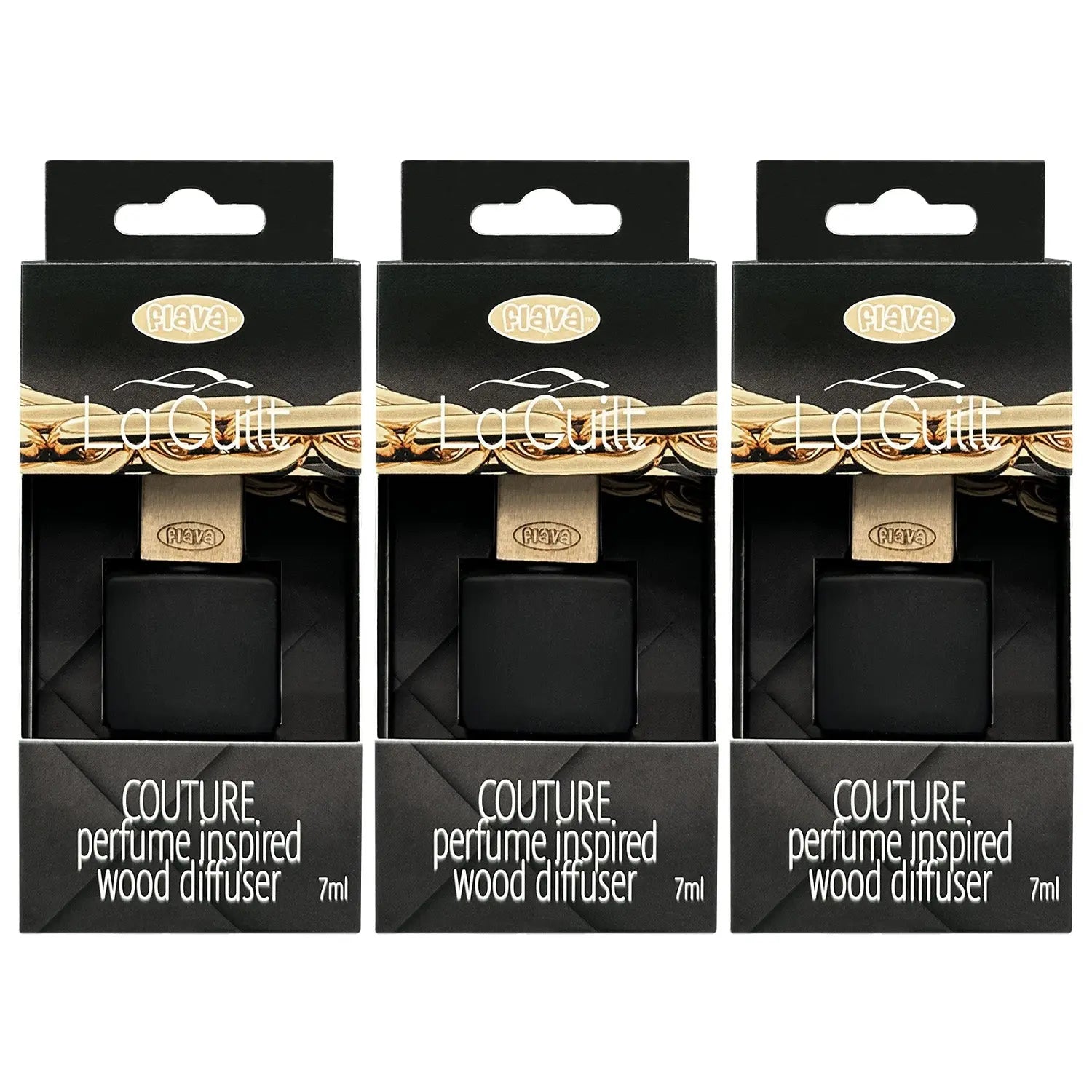 Flava Couture Wood Car Air Freshener - La Guilt Flava