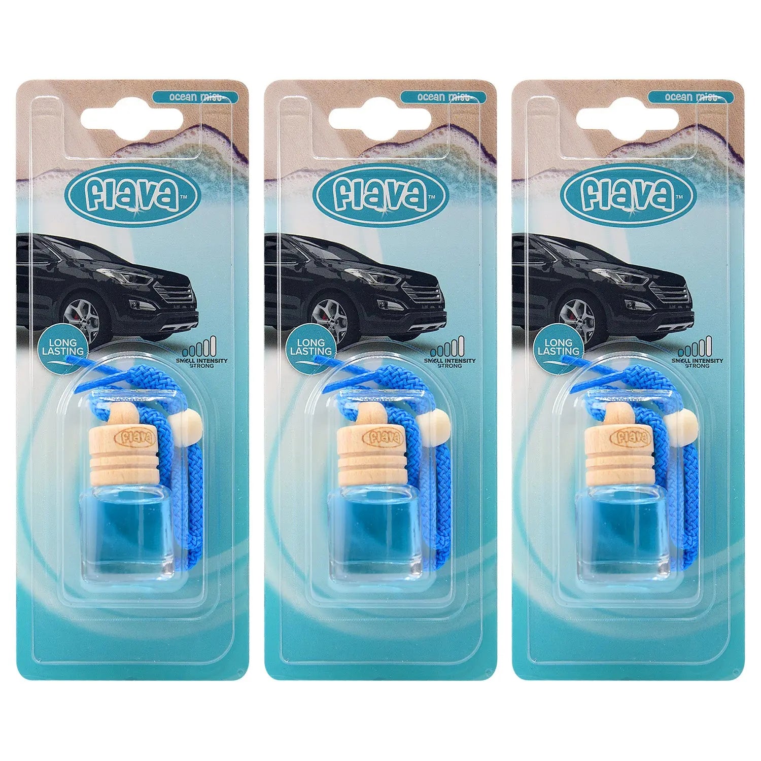 Flava Wood Scent Car Air Freshener - Ocean Mist Flava