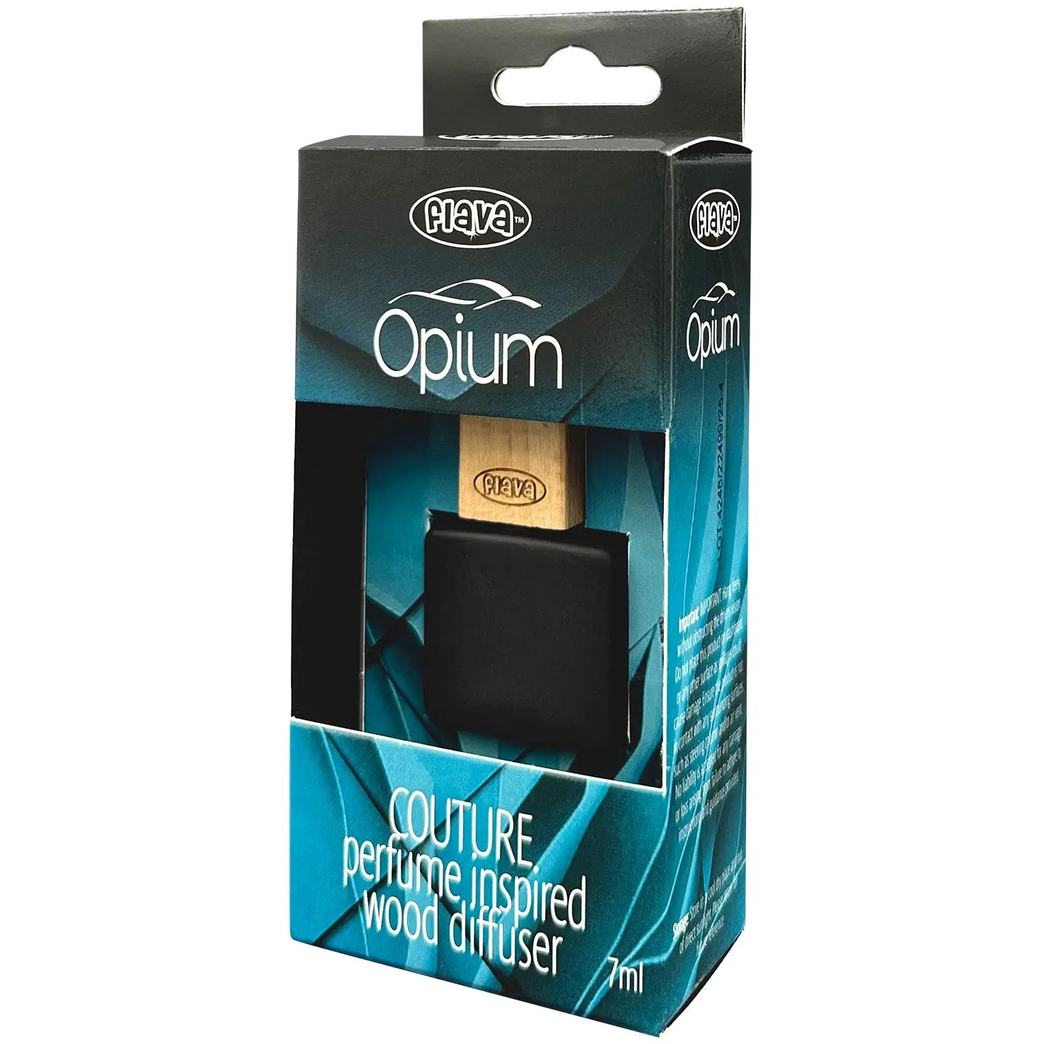 Flava Couture Wood Car Air Freshener - Opium Flava