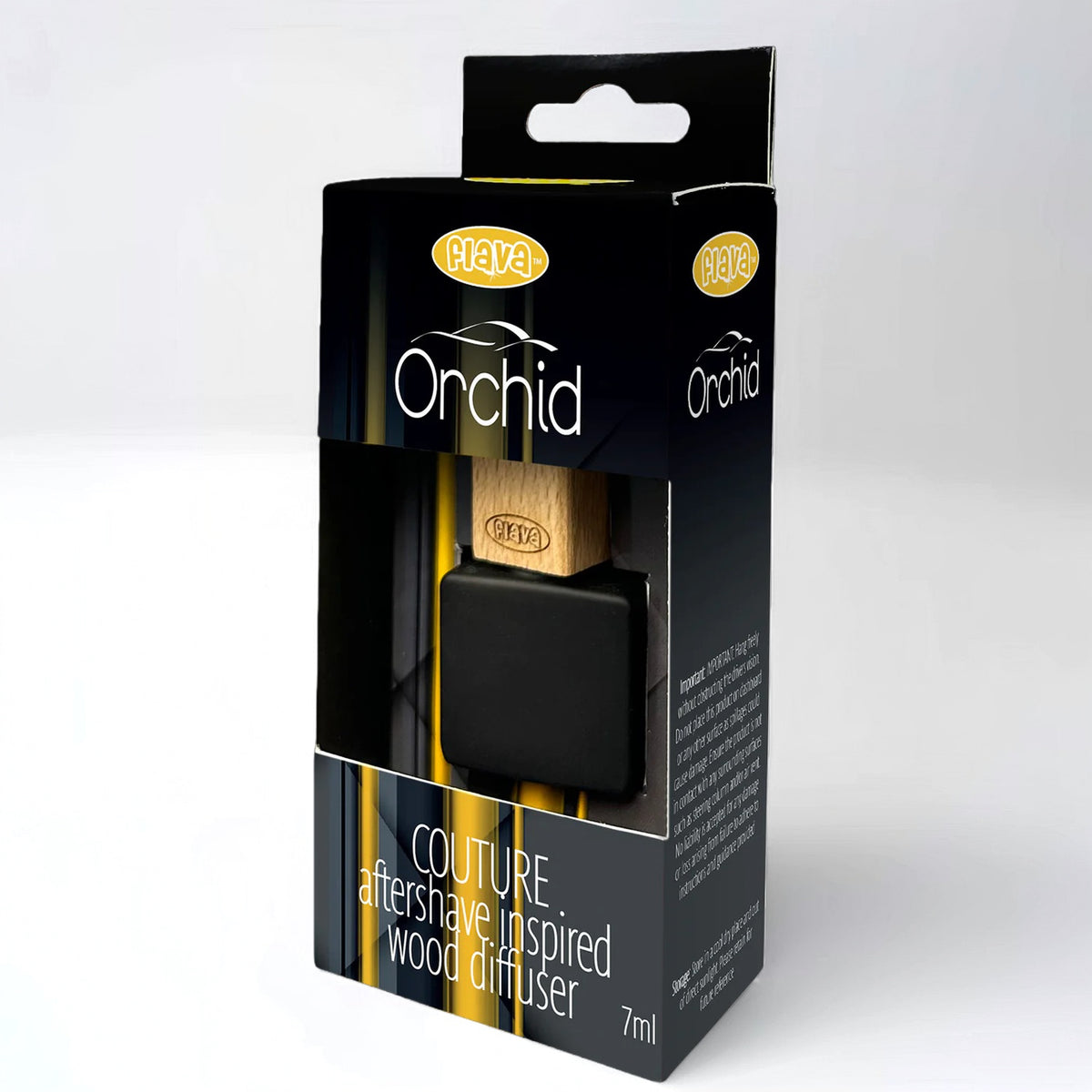 Couture Wood Car Air Freshener Orchid
