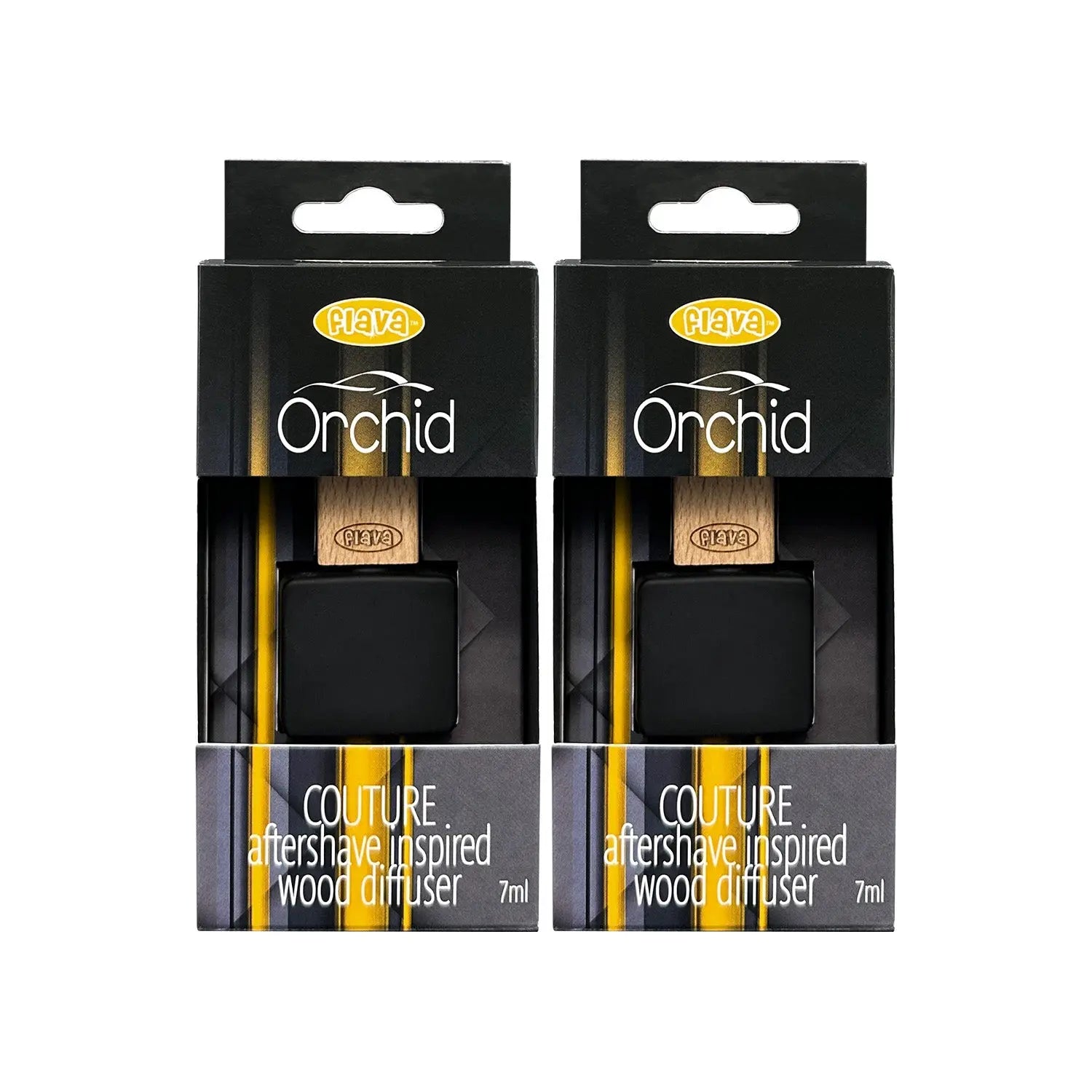 Flava Couture Wood Car Air Freshener - Orchid Flava