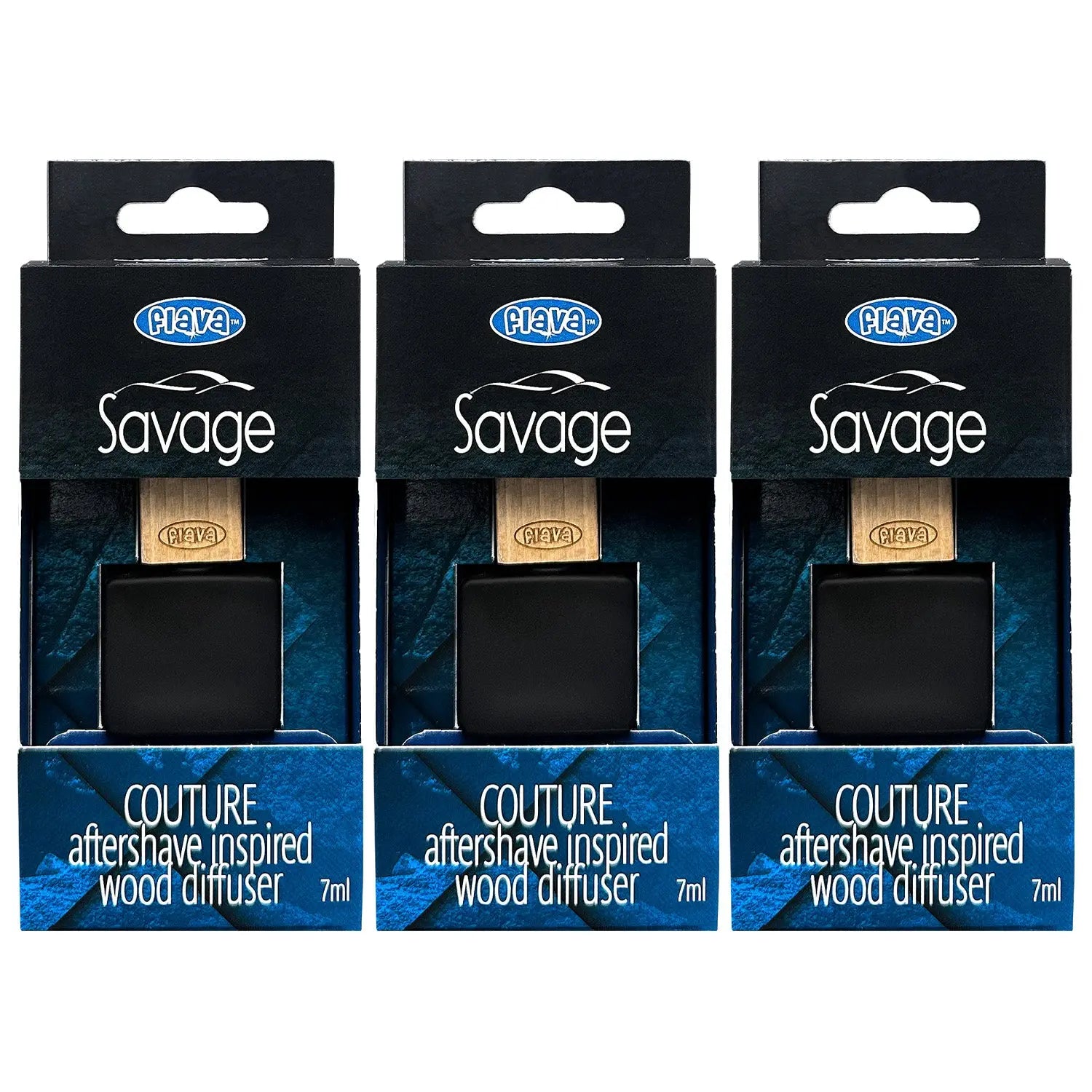 Flava Couture Wood Car Air Freshener - Savage Flava