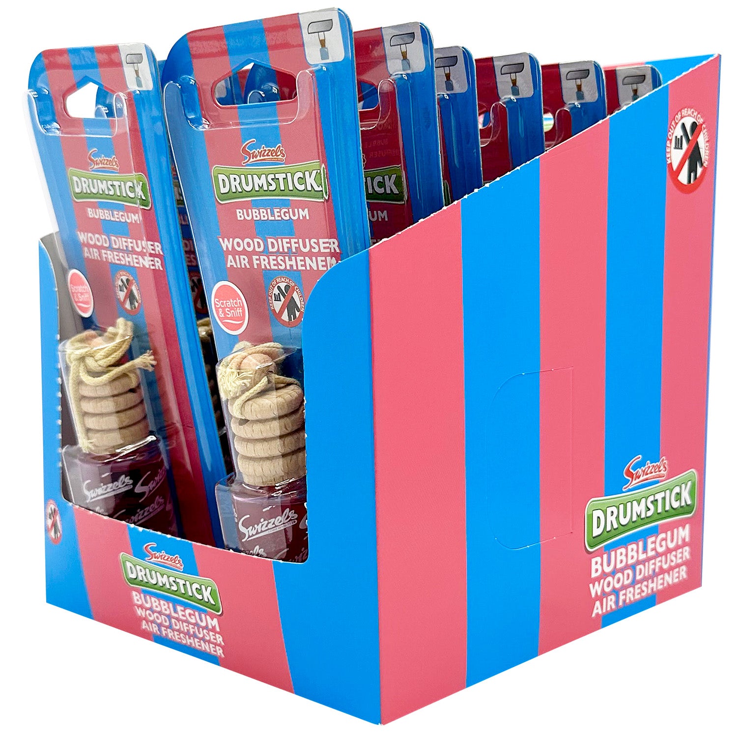 Swizzels Bubblegum Wood Diffuser Car Air Freshener