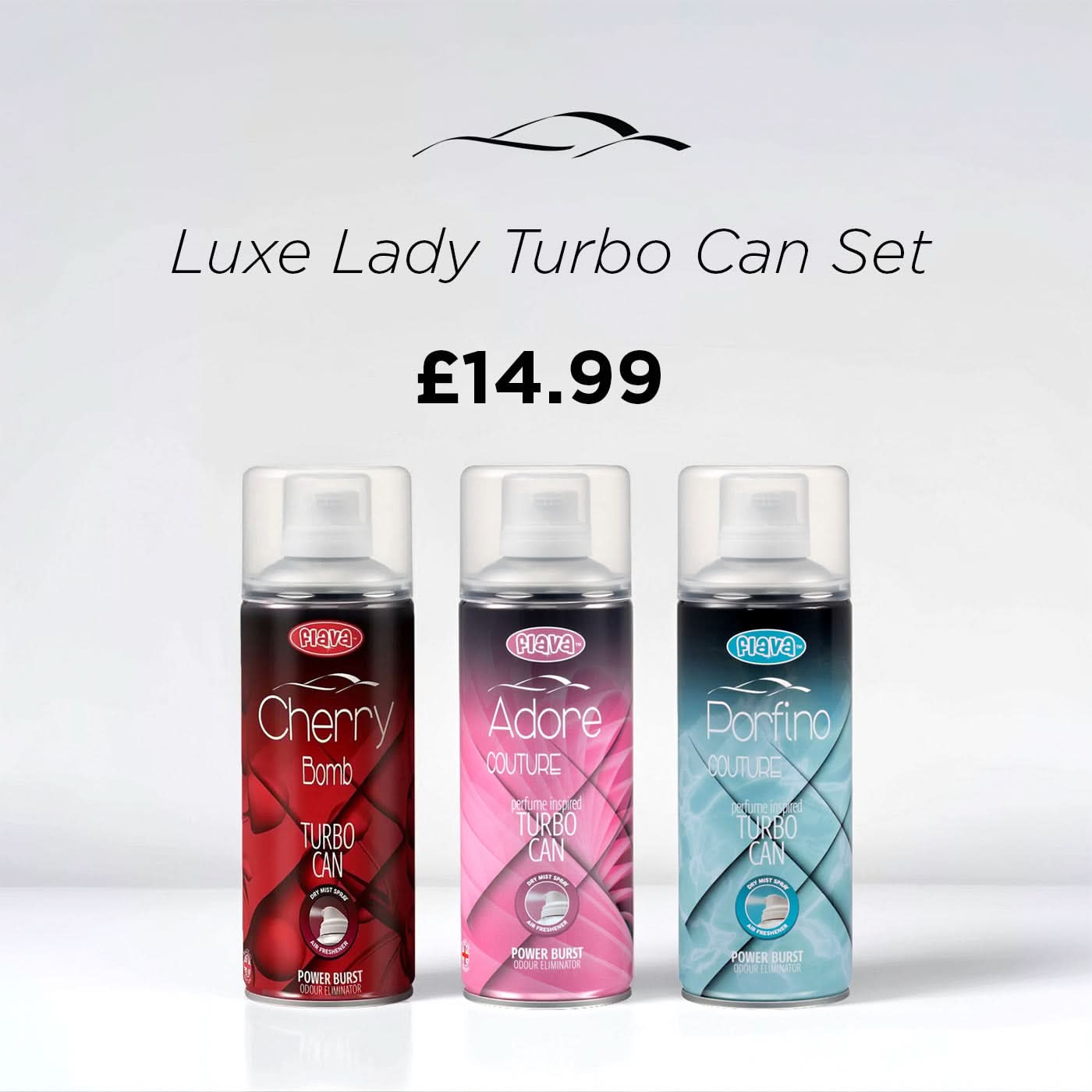 Luxe Lady Turbo Can Set Flava Car Scents