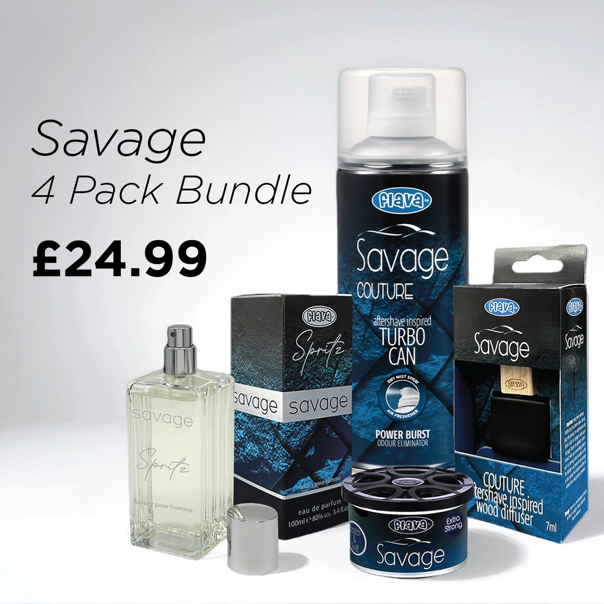 Savage 4 Pack Air Freshener Bundle